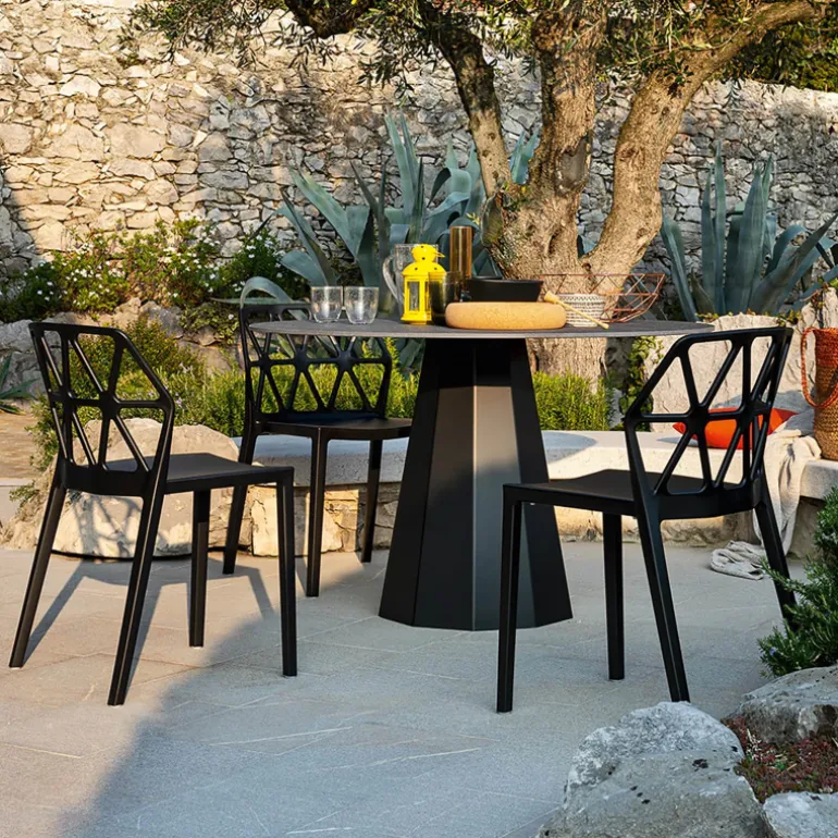 Alchemia Connubia® Chaise de jardin design empilable en polypropylène