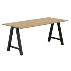 Alegro Table snack rectangulaire en stratifié avec pieds en forme de tréteau