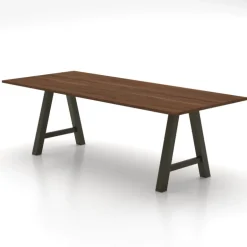 Alegro XL Grande table rectangulaire avec pieds en forme de tréteau