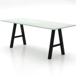 Alegro XL Grande table snack rectangulaire avec pieds en forme de tréteau