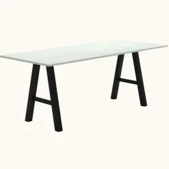 Alegro XL Grande table snack rectangulaire avec pieds en forme de tréteau