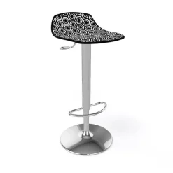 Alhambra 97A / 97AV Tabouret italien sans dossier réglable en hauteur avec assise à motifs
