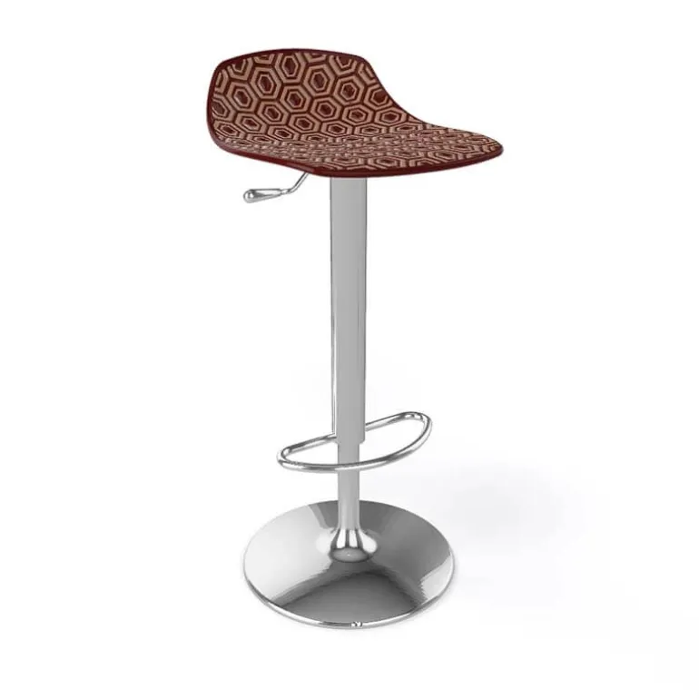 Alhambra 97A / 97AV Tabouret italien sans dossier réglable en hauteur avec assise à motifs