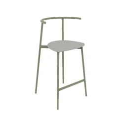 Alice Carrier ® Tabouret snack moderne en acier fabriqué en France