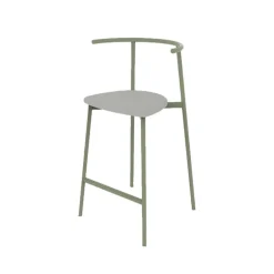 Alice Carrier ® Tabouret snack moderne en acier fabriqué en France