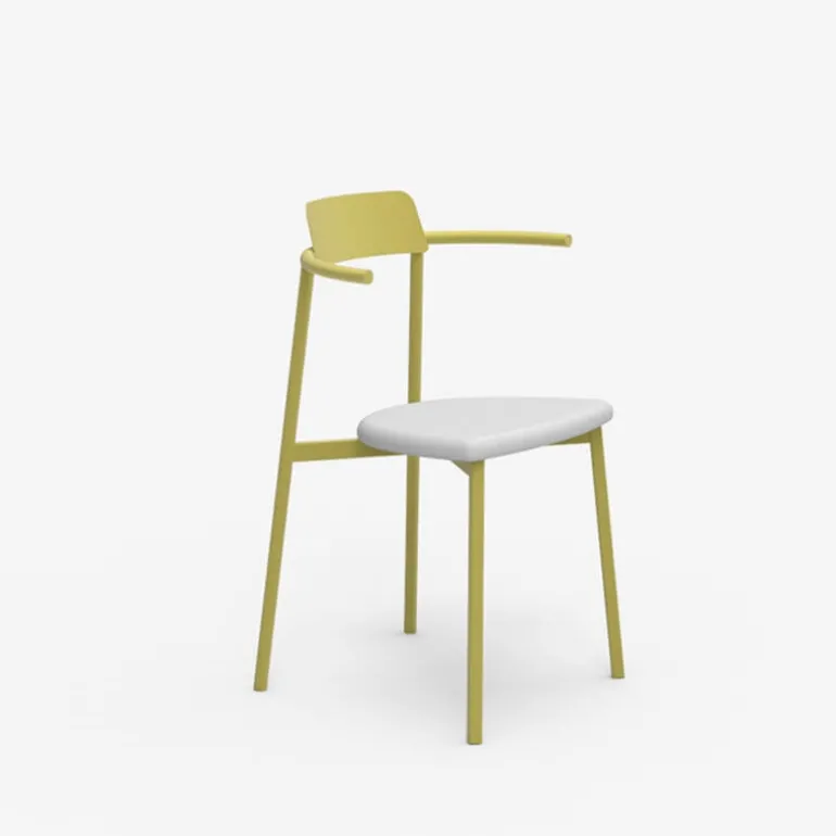 Alice Carrier® Chaise design en acier fabriquée en France