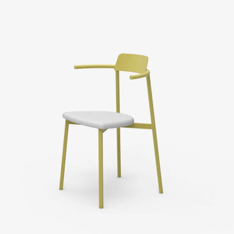 Alice Carrier® Chaise design en acier fabriquée en France