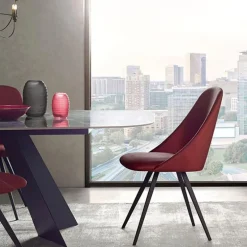 Alizée Chaise moderne pivotante rembourrée