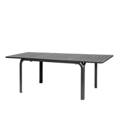 Alloro Table de jardin extensible en polypropylène et aluminium
