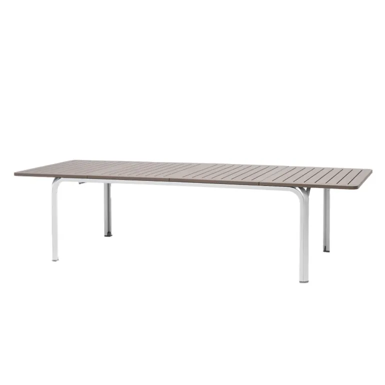 Alloro Table de jardin extensible en polypropylène et aluminium