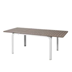 Alloro Table de jardin extensible en polypropylène et aluminium