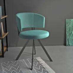 Allure Chaise moderne en tissu pivotante