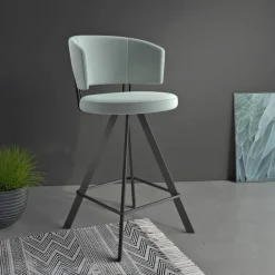 Allure Tabouret snack design pivotant en tissu
