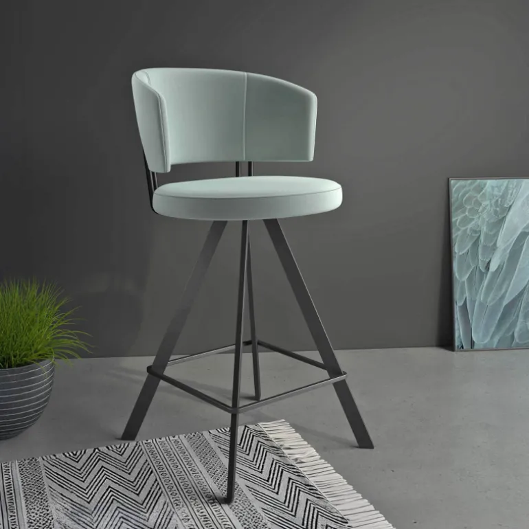 Allure Tabouret snack design pivotant en tissu