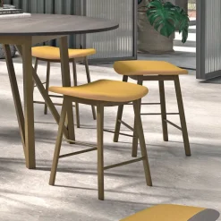 Ami Tabouret bas en simili sans dossier pour petit espace