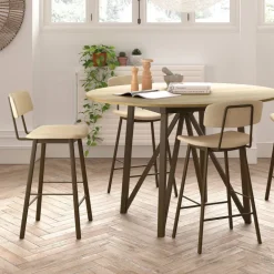 Amica Tabouret snack moderne en simili