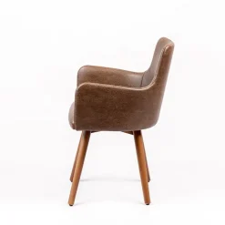Anders Fauteuil rembourré avec pieds bois