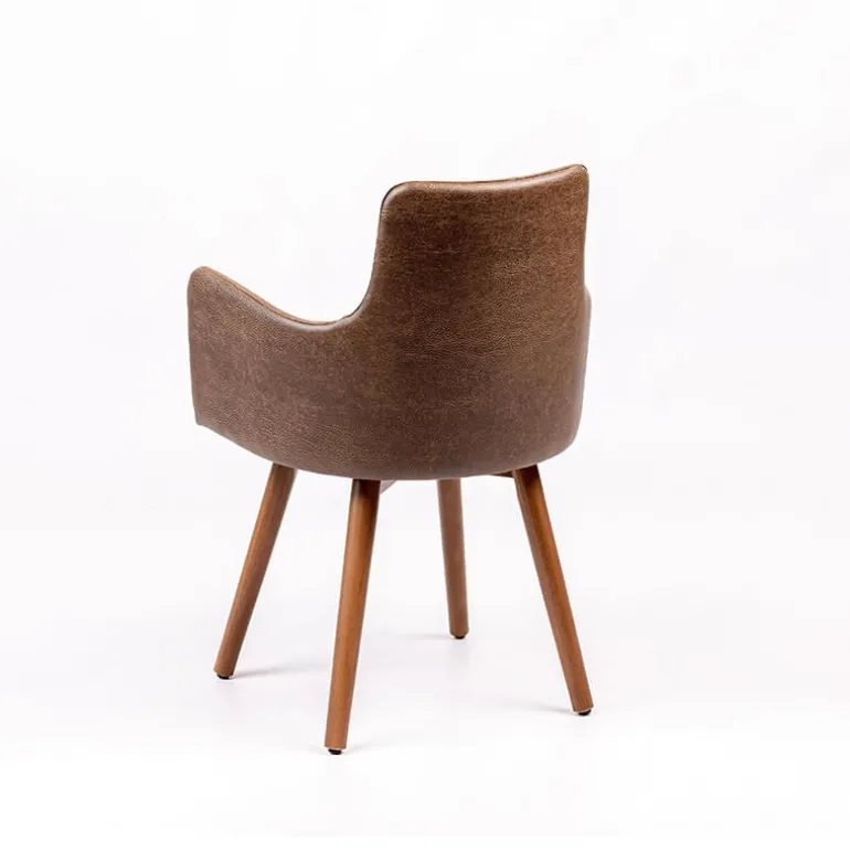 Anders Fauteuil rembourré avec pieds bois