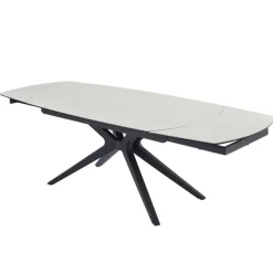 AngèleTable moderne extensible en céramique pieds métal