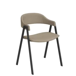 Arca Fauteuil de table avec accoudoirs en simili