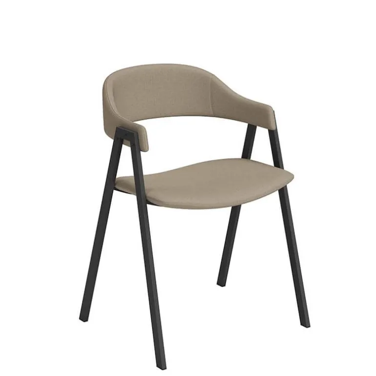 Arca Fauteuil de table avec accoudoirs en simili