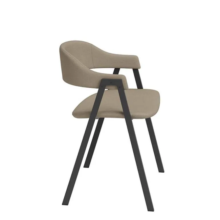 Arca Fauteuil de table avec accoudoirs en simili