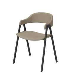 Arca Fauteuil de table avec accoudoirs en simili