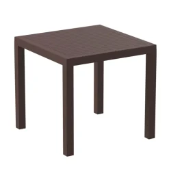 Ares Table de terrasse carrée en résine