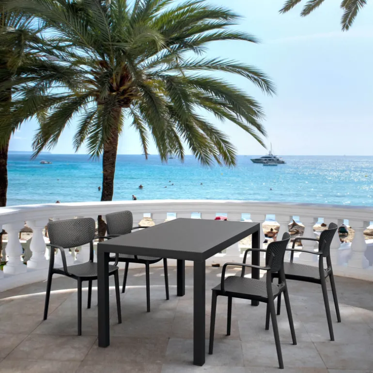 Ares Table de terrasse rectangulaire en résine