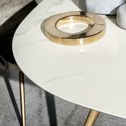 Arkos Sovet® Table de designer italienne carrée bords arrondis en céramique