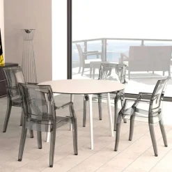 Arthur Fauteuil moderne en polycarbonate