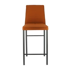 Atlanta Tabouret snack italien en synthétique avec pieds en métal