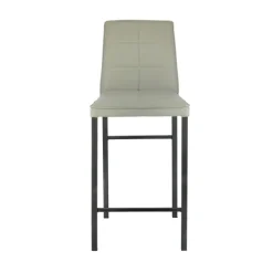 Atlanta Tabouret snack italien en synthétique avec pieds en métal