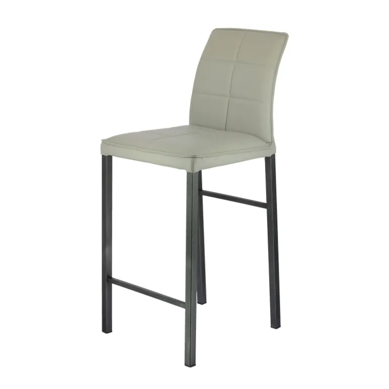 Atlanta Tabouret snack italien en synthétique avec pieds en métal