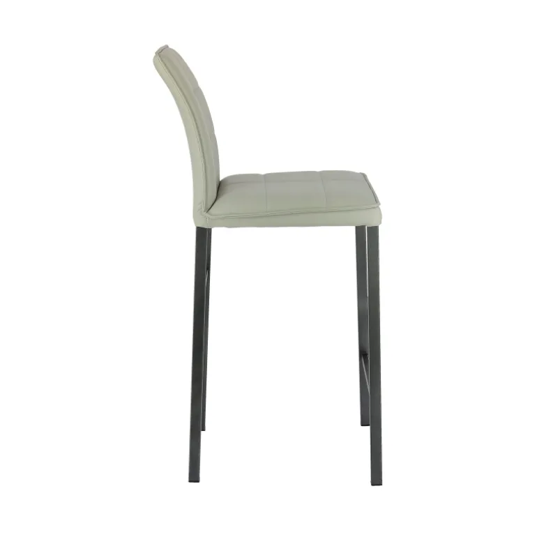 Atlanta Tabouret snack italien en synthétique avec pieds en métal