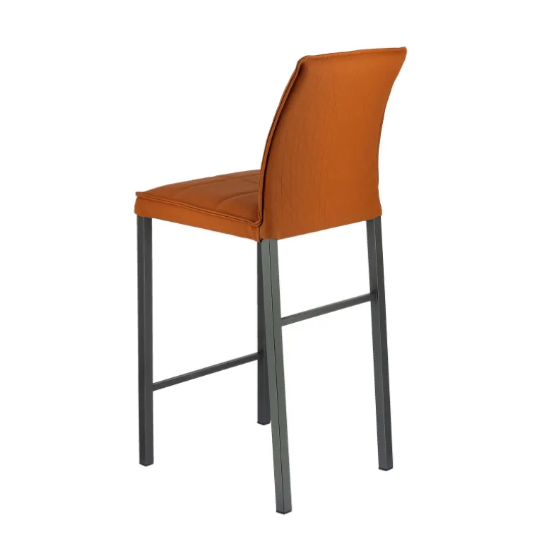 Atlanta Tabouret snack italien en synthétique avec pieds en métal