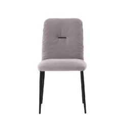 Aura Mobitec® Chaise moderne en tissu et pieds métal