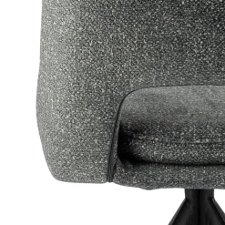 AzaléeChaise moderne en tissu rembourrée pieds en métal