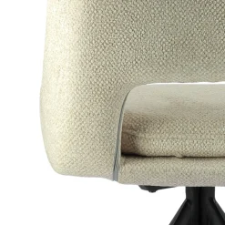 AzaléeChaise moderne en tissu rembourrée pieds en métal