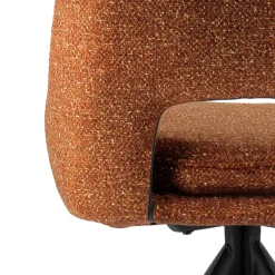 AzaléeChaise moderne en tissu rembourrée pieds en métal