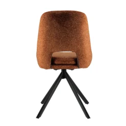 AzaléeChaise moderne en tissu rembourrée pieds en métal