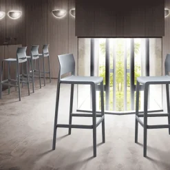 Bakhita Tabouret snack moderne empilable