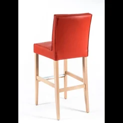 BarCarpe 2 Tabouret de bar matelassé en synthétique et bois
