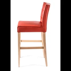 BarCarpe 2 Tabouret de bar matelassé en synthétique et bois