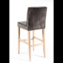 BarCarpe Tabouret de bar en tissu et bois