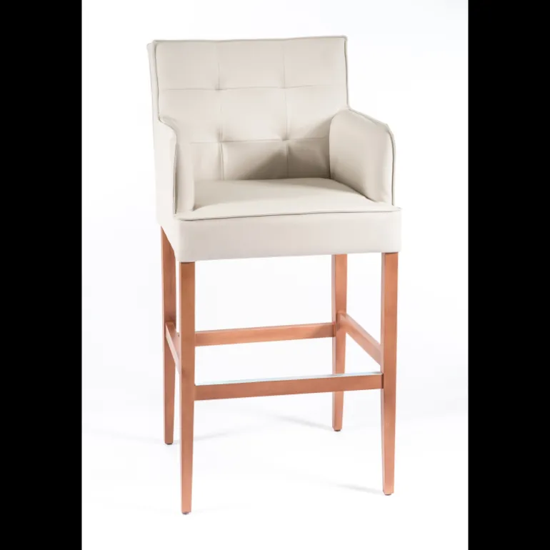 BarDiem 2 Tabouret de bar en synthétique et bois