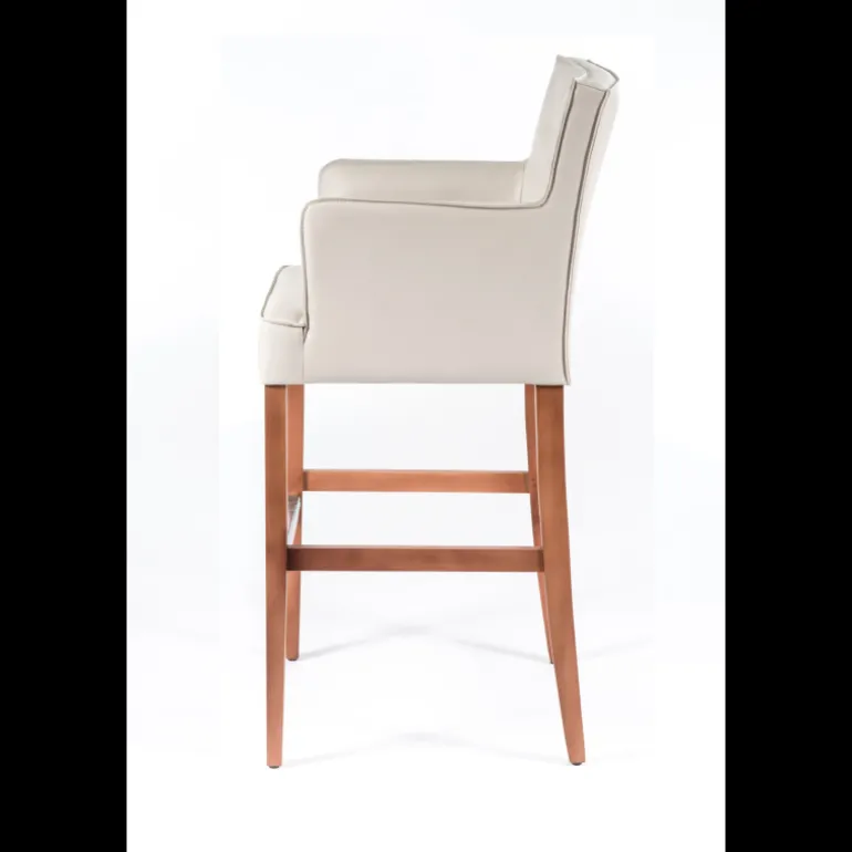 BarDiem 2 Tabouret de bar en synthétique et bois