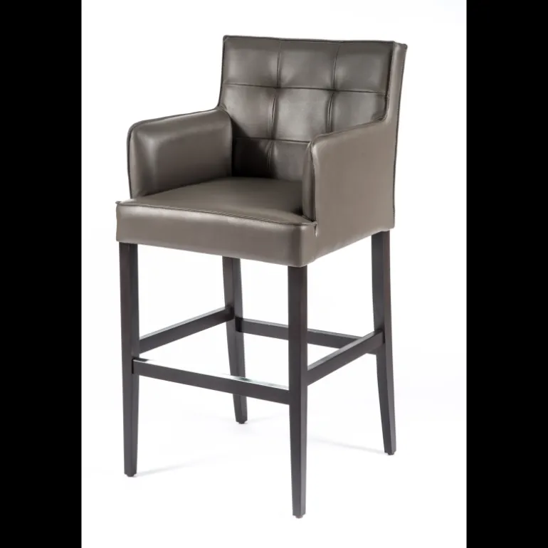 BarDiem 2 Tabouret de bar en synthétique et bois