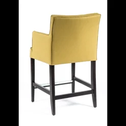 BarDiem 2 Tabouret snack en tissu matelassé avec accoudoirs