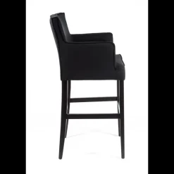 BarDiem Tabouret bar contemporain en tissu et bois